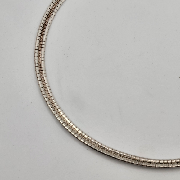 Vintage Milor Sterling Silver Omega Chain 17" - Picture 7 of 8